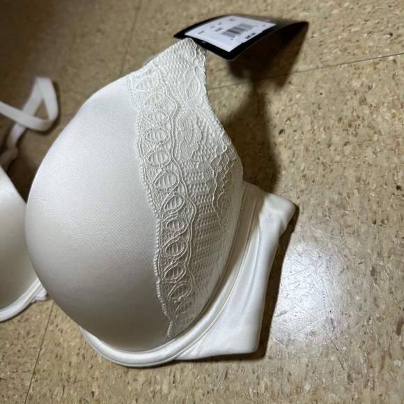 Maidenform White Pearl Boost Demi T-Shirt Underwire Push-Up‎ Bra Lace 09428 38C - Picture 5 of 5